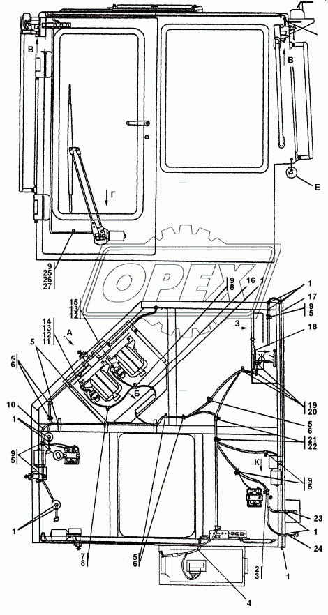 312001-10-12-02СП Электрооборудование крыши кабины 1