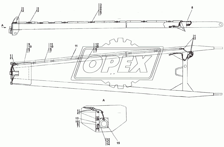 311502-10-14-02СП Электрооборудование стрелы грузовой