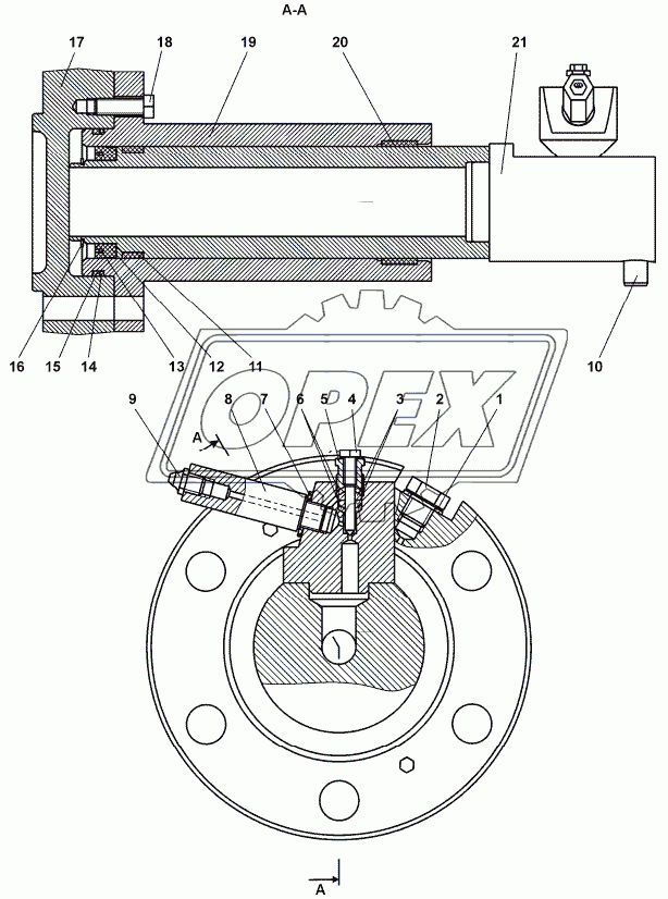 1101-21-42СП/-42-01СП  Механизм натяжения