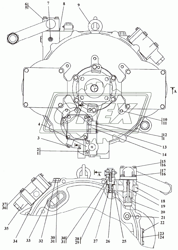 1101-14-1-01СП Гидротрансформатор с редуктором привода насосов 1