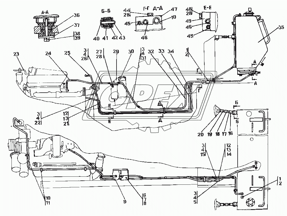 1502-25-1СП Установка топливного бака