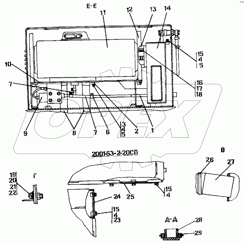 2001-53-2СП Система отопления кабины