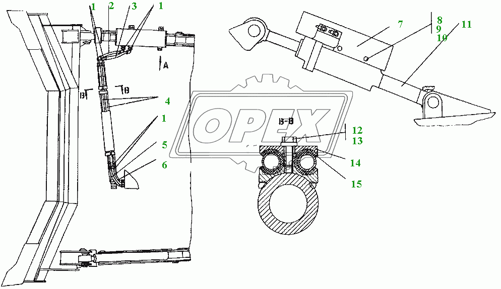 011501-93-500СП Гидросистема бульдозерного оборудования