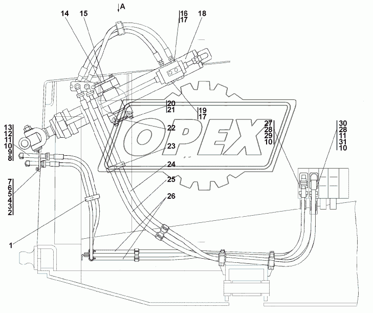 1501-26-10-01СП Установка гидроцилиндров 1