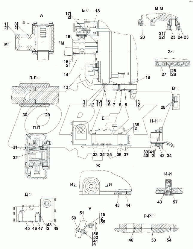 1501-16-1-02СП Установка трансмиссии