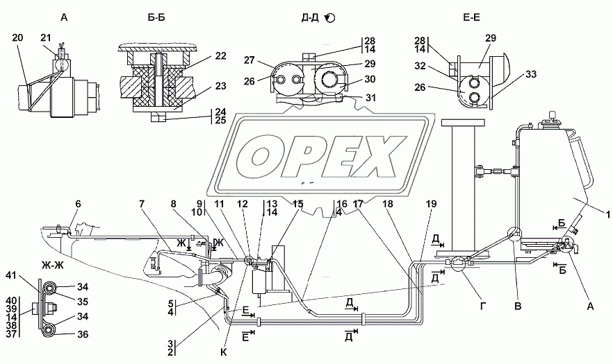 1502-25-1-01СП Установка топливного бака 1