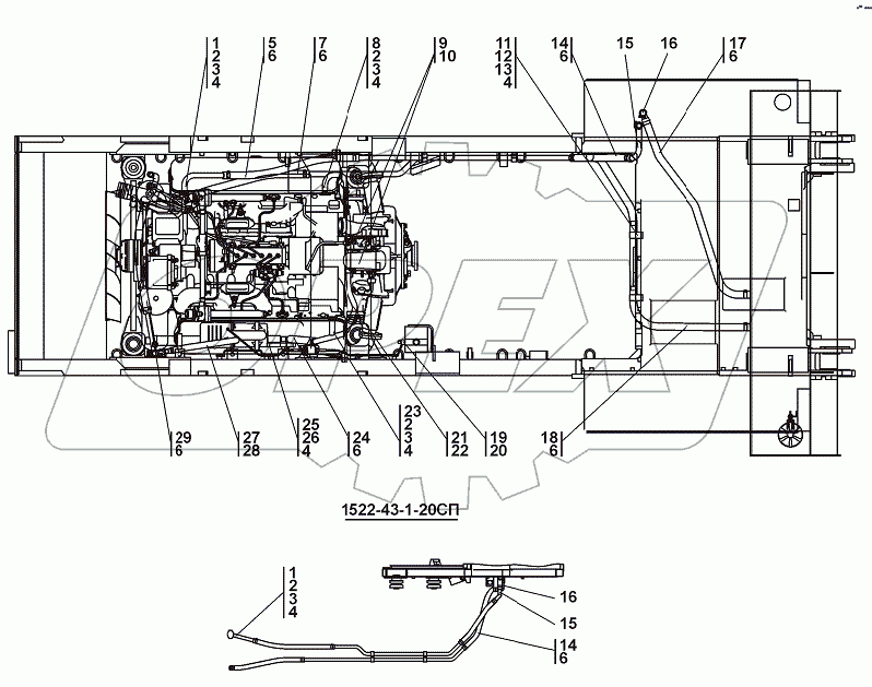 1522-43-1СП Установка системы подогрева