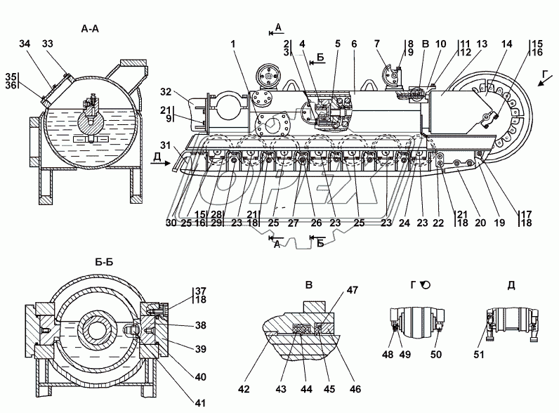 1501-21-202СП/-203СП Тележка полужесткая