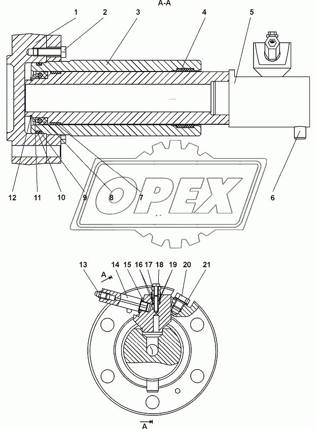 1101-21-43-02СП/-03СП Механизм натяжения