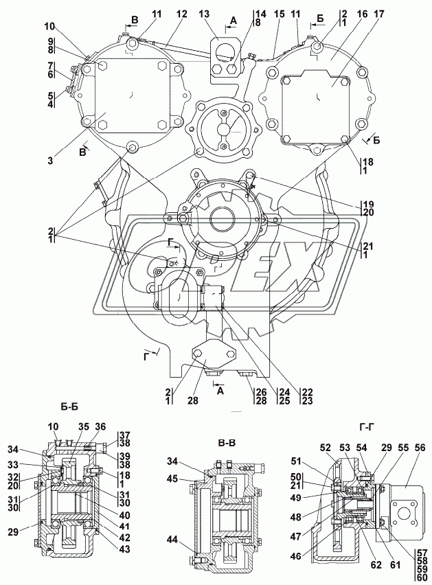 2001-14-1-02СП Гидротрансформатор с редуктором привода насосов 1