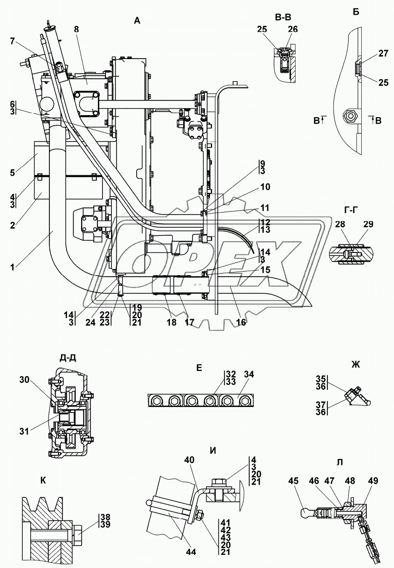 Установка трансмиссии 2