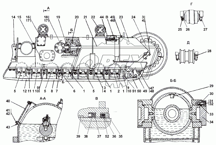 2001-21-202СП/-203СП Тележка полужесткая