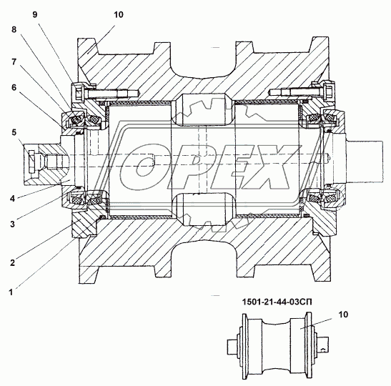 1501-21-44-02СП/-03СП Каток опорный