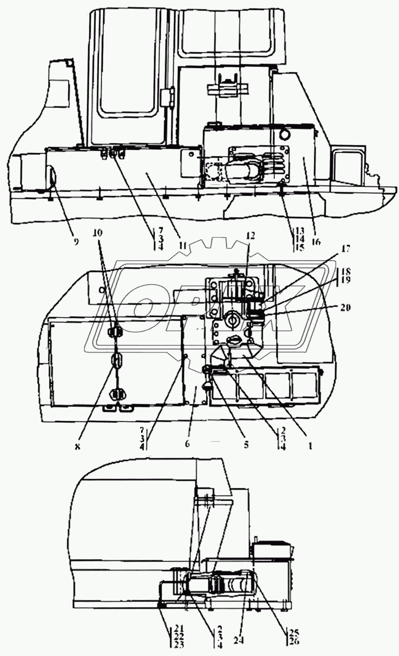 Система отопления и вентиляции кабины