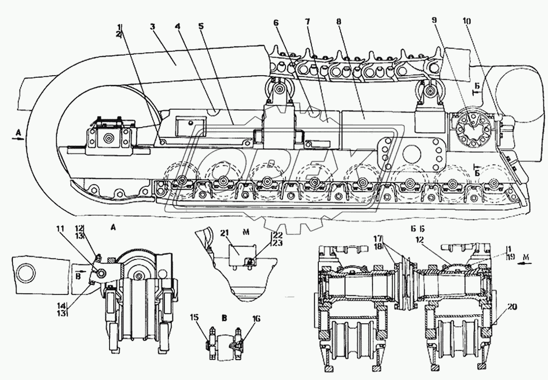 Система ходовая (для модели ТМ-25.01Я)