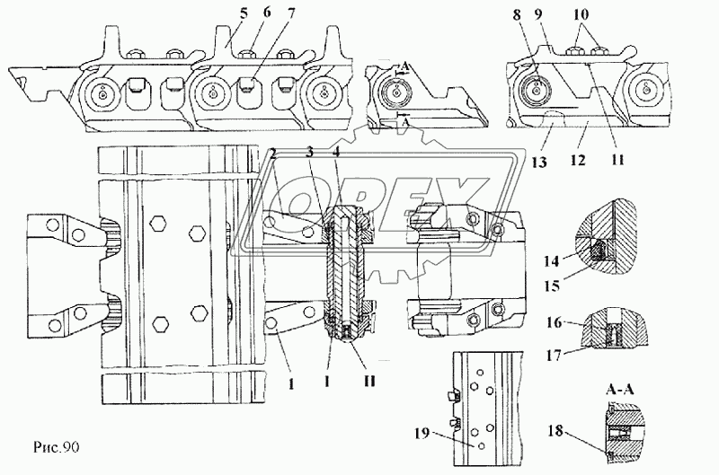 Гусеница (для модели ТМ-25.01Я)