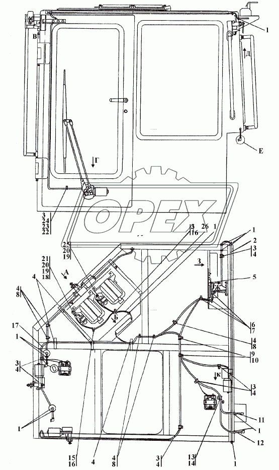 312001-10-12СП Электрооборудование крыши кабины 1