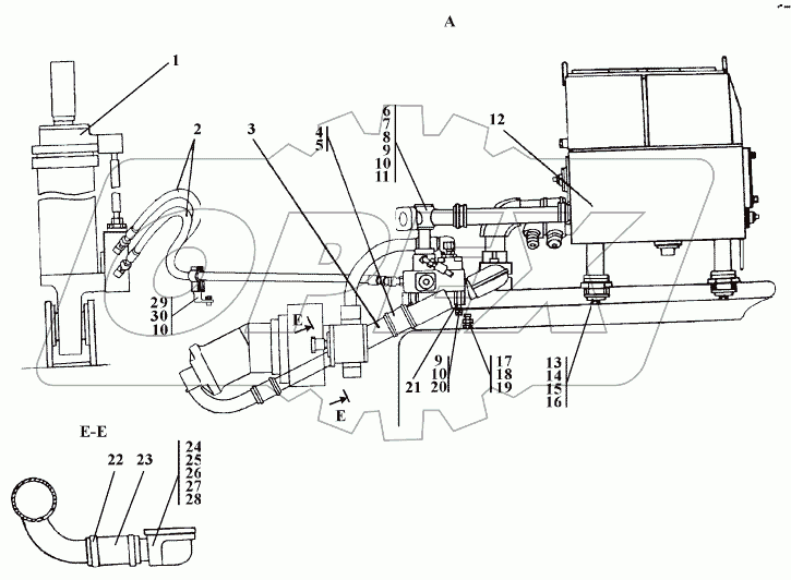 312002-26-1СП Установка гидросистемы