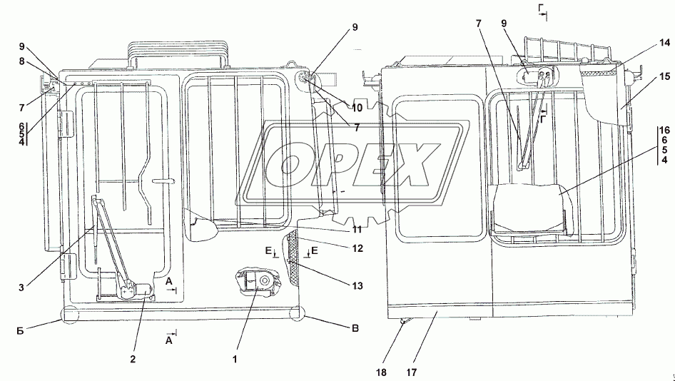 312001-111-15СП/16СП Кабина