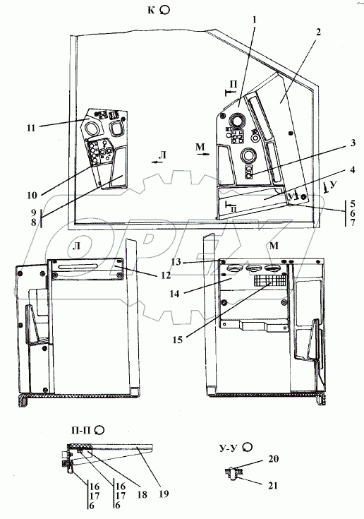 312001-89-1СП Обивка кабины
