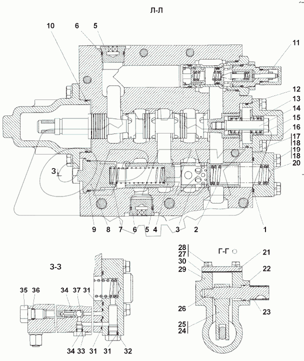 312501-91-10-01СП Распределитель гидромоторов