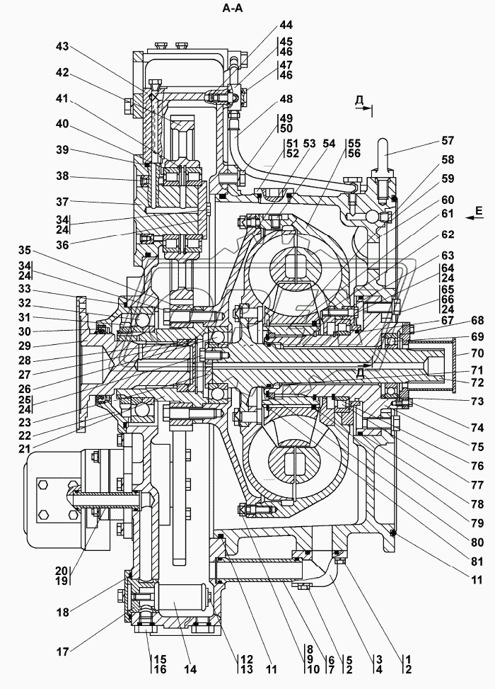 Гидротрансформатор с редуктором привода насосов 2