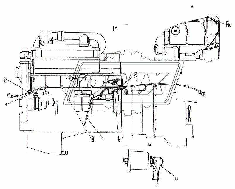3506-10-12СП Электрооборудование двигателя 1