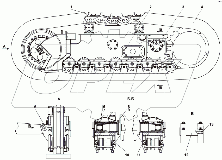 3501-21-1СП Система ходовая