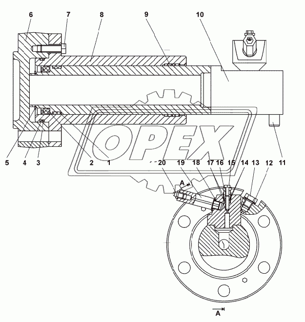 4001-21-117-02СП-03СП Механизм натяжения