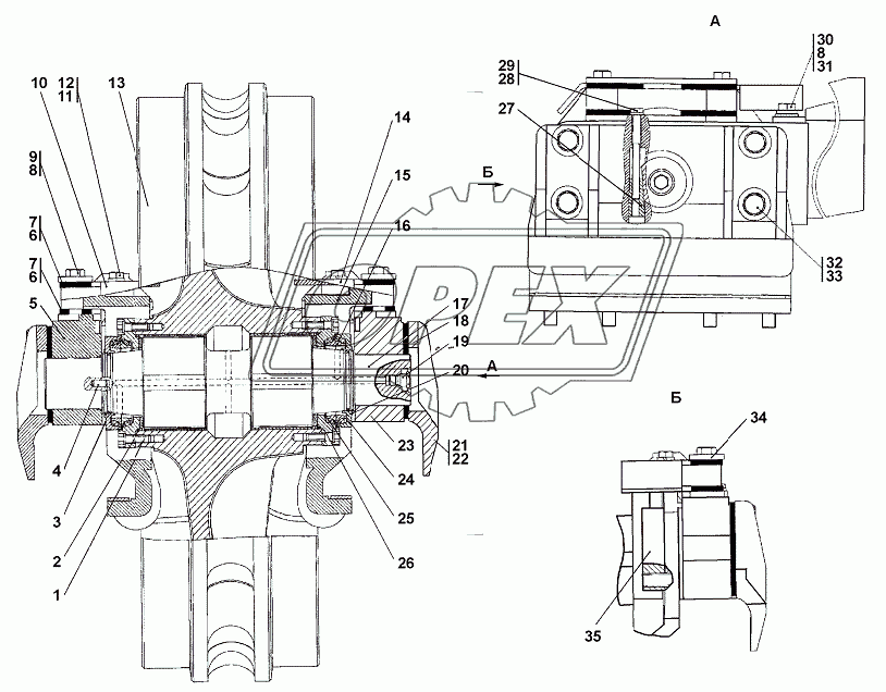 3501-21-15СП-15-01СП Колесо натяжное