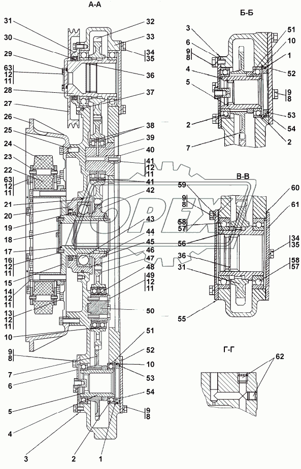 2501-20-11-02СП-03СП Редуктор привода насосов 1