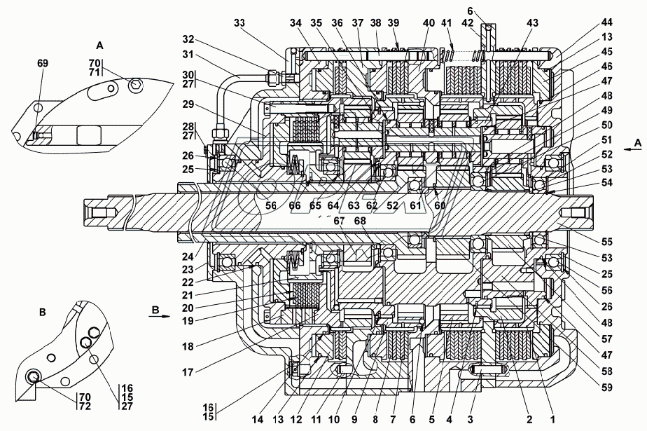 2501- 12-20СП Коробка передач планетарная