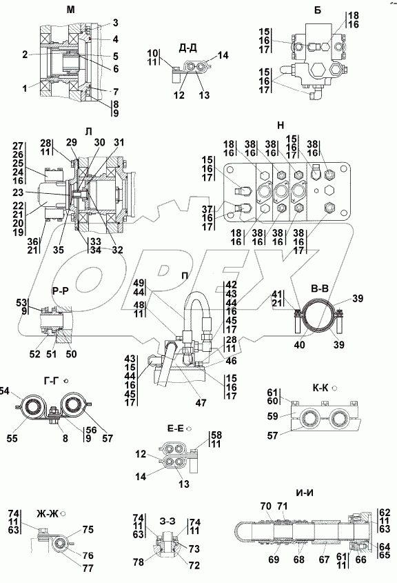 3501-96-30-01СП Установка гидросистемы
