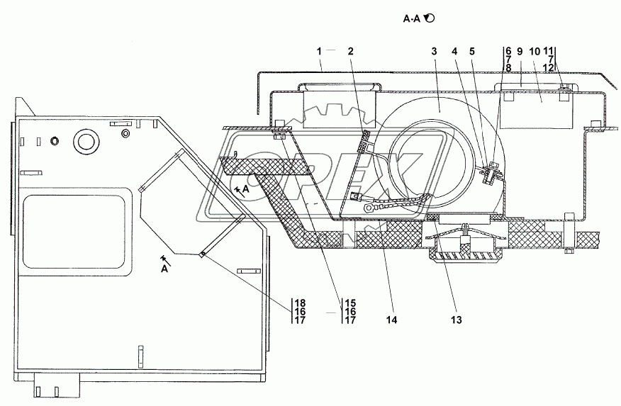 312001-57-2СП Установка вентиляторов кабины