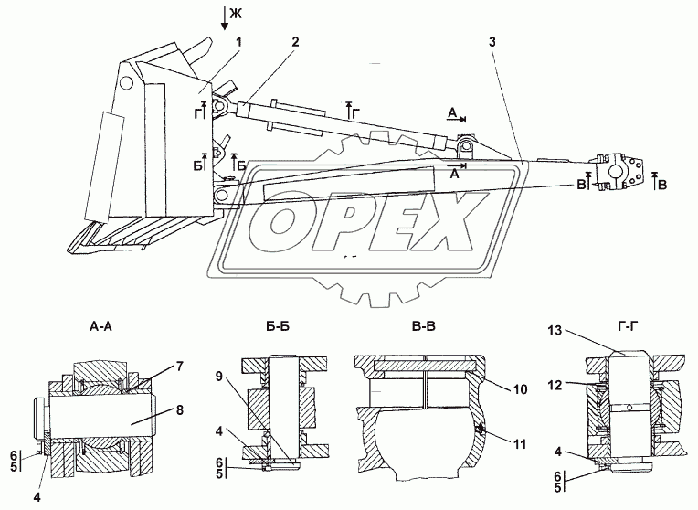 3501-92-1СП Оборудование бульдозерное 1