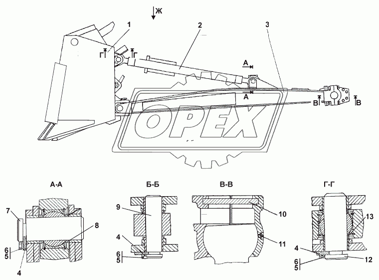 3501-93-1СП Оборудование бульдозерное 1