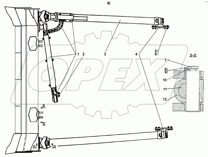 3501-93-1СП Оборудование бульдозерное