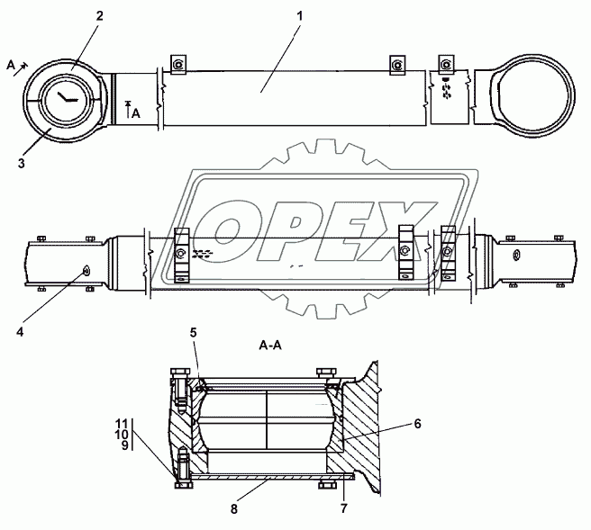 3501-93-270СП Тяга поперечная