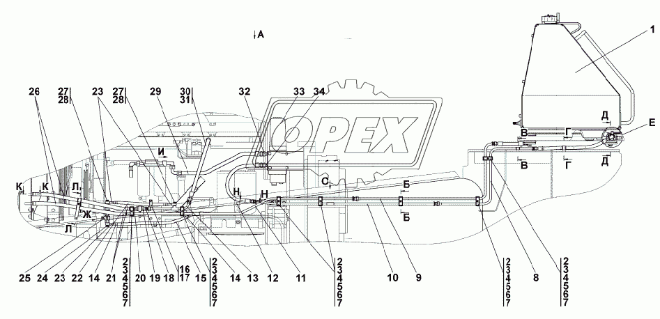 4006-25-1СП Установка топливного бака 1