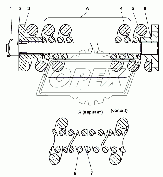 4001-21-136СП Механизм сдавания