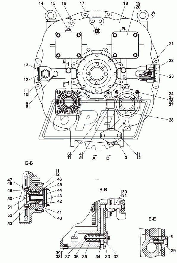 4001-14-1СП Гидротрансформатор с редуктором привода насосов 1