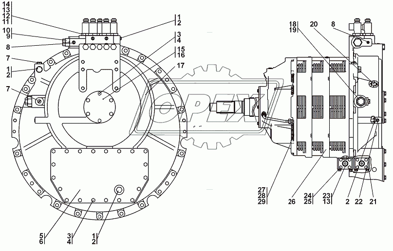 4001-12-11СП Коробка передач с системой гидроуправления