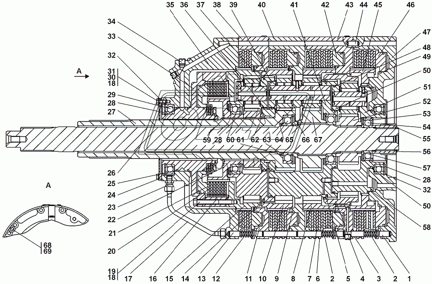 4001-12-10СП Коробка передач планетарная