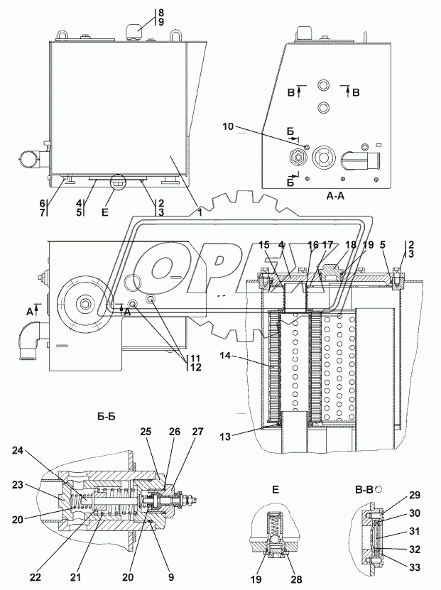 4001-26-40СП Бак гидросистемы