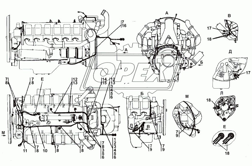 313502-10-11СП Электрооборудование двигателя