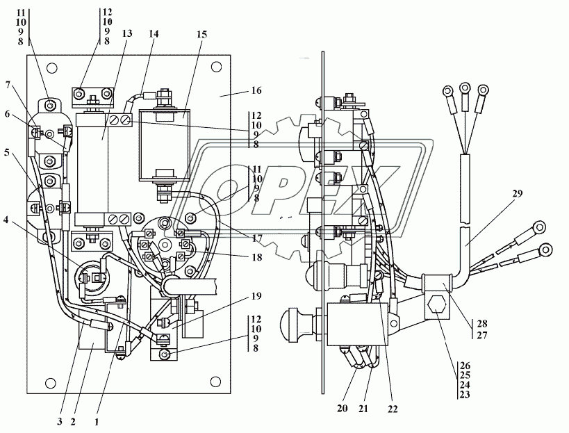 312505-10-103CП Блок управления отопителя