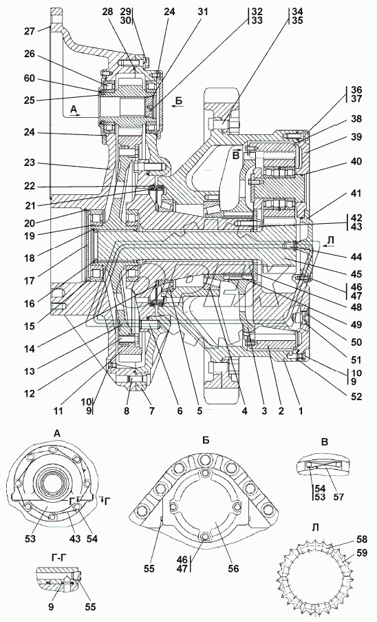 ТТ3501-19-12СП Передача бортовая