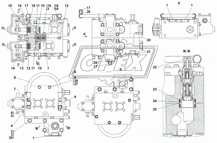 312501-91-10-01СП Распределитель гидромоторов 1