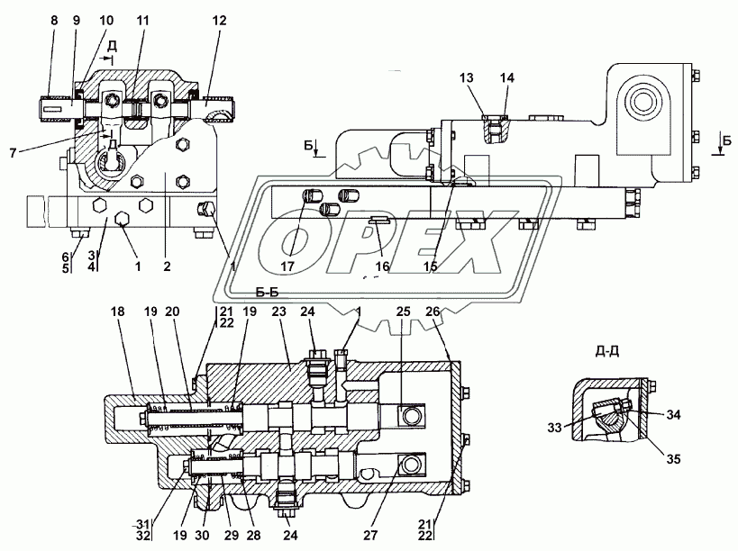 312501-91-1-02СП/-03СП Распределитель лебедки