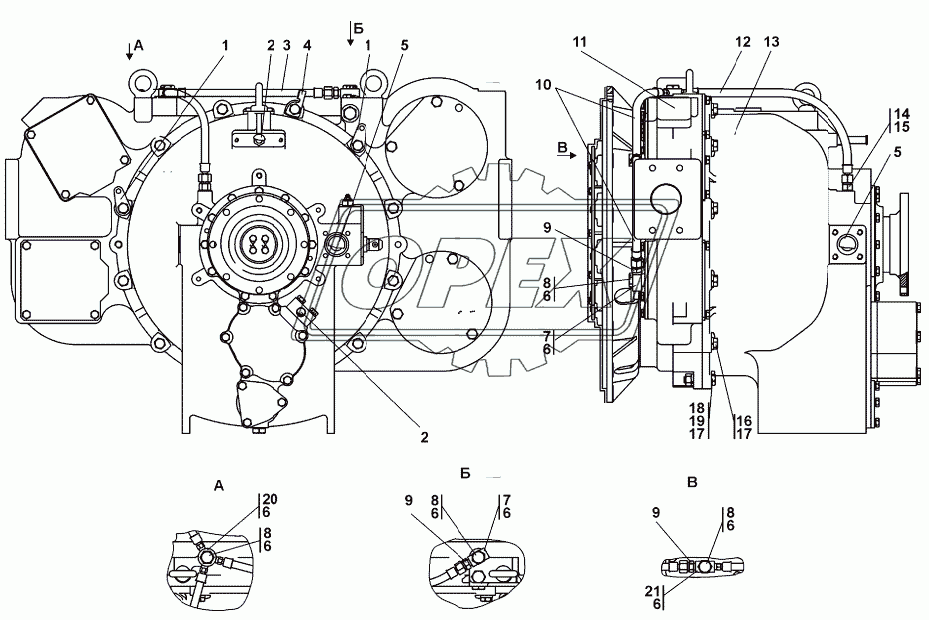 2501-20-3СП Установка редуктора привода насосов